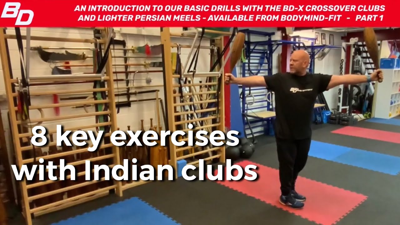INDIAN CLUB TUTORIAL 1 - THE FIRST BASIC ROUTINE USING BD-X CLUBS WE COACH