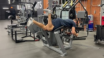 Machine Prone Single Leg Isometric Hamstring Curl