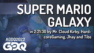 Super Mario Galaxy by Mr. Cloud Kirby, HardcoreGaming, Jhay and Tibs in 2:21:30 - AGDQ 2022 Online