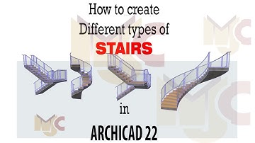 How to create different types of stairs in Archicad22. #GRAPHISOFT #Archicad #stairs #MJCdesigns