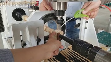 STYLECNC  CNC wood lathe with 4axis spindle for carving