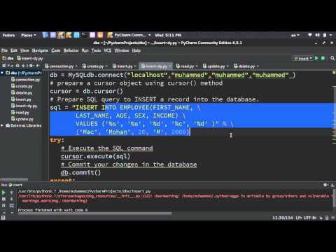 Python DataBases 121 قواعد البيانات