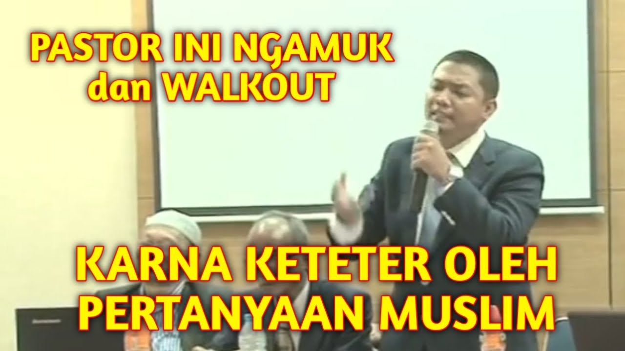 KASAR!!! PENDETA MARAH GAK TERIMA KALAH DEBAT MIHRAB