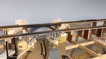 N spur continental train layout new shed part 3