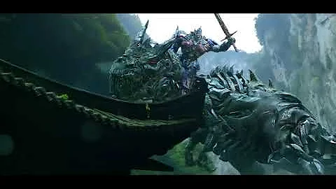 Transformers Age of Extinction | Optimus Prime vs Grimlock - Dinobots Join The Fight Scene 4K