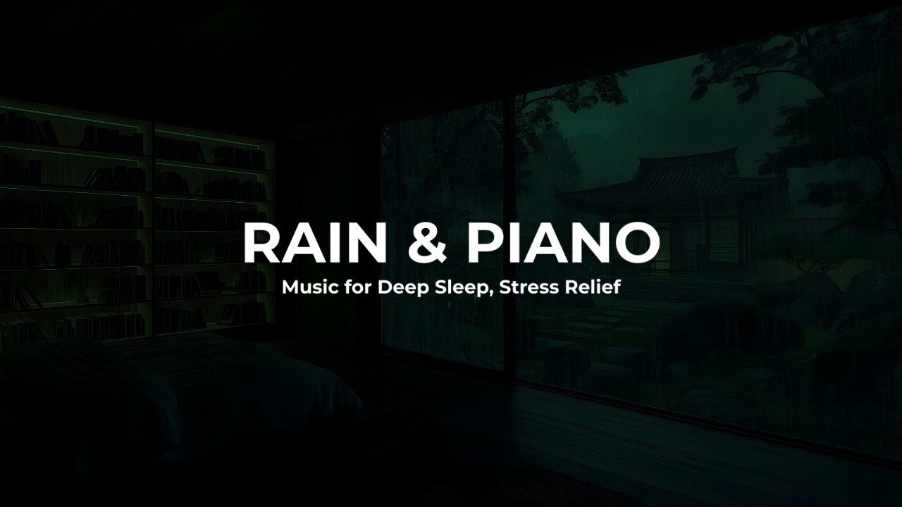 3 Hours Relaxing Sleep Music with Rain Sounds – Deep Sleep & Stress Relief