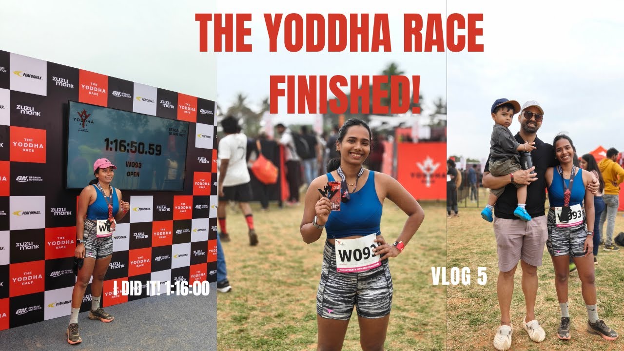 Yoddha Rapper Day 5 YODDHA RACE 2026: How I Finished in 1:16! (Feeling So Proud) # ...
