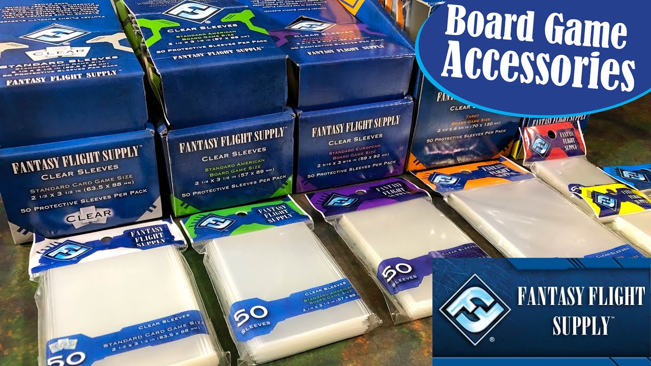 Fantasy Flight Clear Sleeves Of 4 Standard Card Game 50 Sleeves Per Pack 