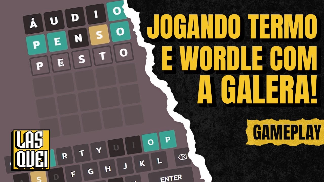 GAMEPLAY DE TERMO E WORDLE - JOGOS DE ADIVINHAR PALAVRAS! - YouTube