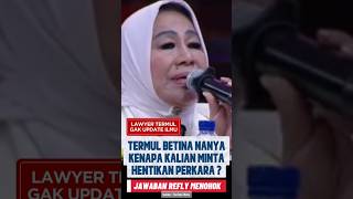 Termul Betina Nanya, Jawaban Refly Menohok ! #shorts #ijazahpalsujokowi #viral #news #trending