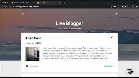 Display Posts From A Specific Label In Blogger Website - Live Blogger