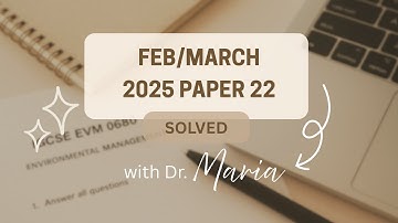 Feb/ March 2025 paper 2 solved exam (systematic sampling explained) | Environmental Management IGCSE