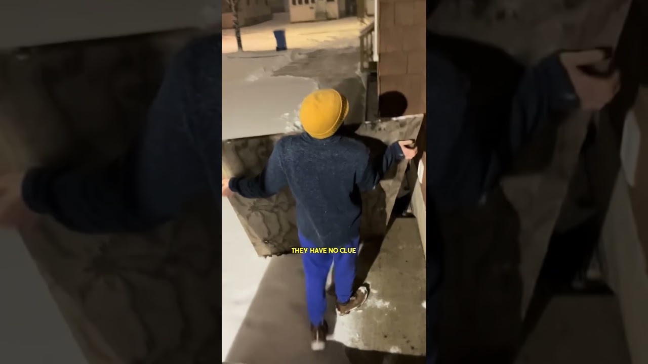 Genius Snow Shoveling Hack! Everyone’s Confused 😂