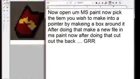 How to make Runescape Cursors(Mouse Pointer