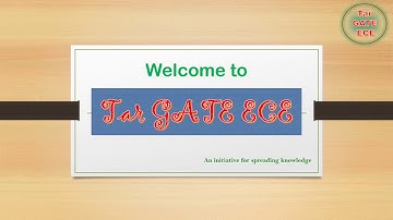"Tar GATE ECE" provide video lecture for GATE preparation for ECE branch.