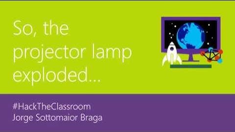 So, the projector lamp exploded ...