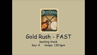 Video thumbnail of "Gold Rush  - bluegrass backing track  - FAST"