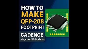 OrCAD How to make QFP-208 (Quad Flat Pack with 208 pin) footprint in Cadence PCB/Allegro/PCB Editor