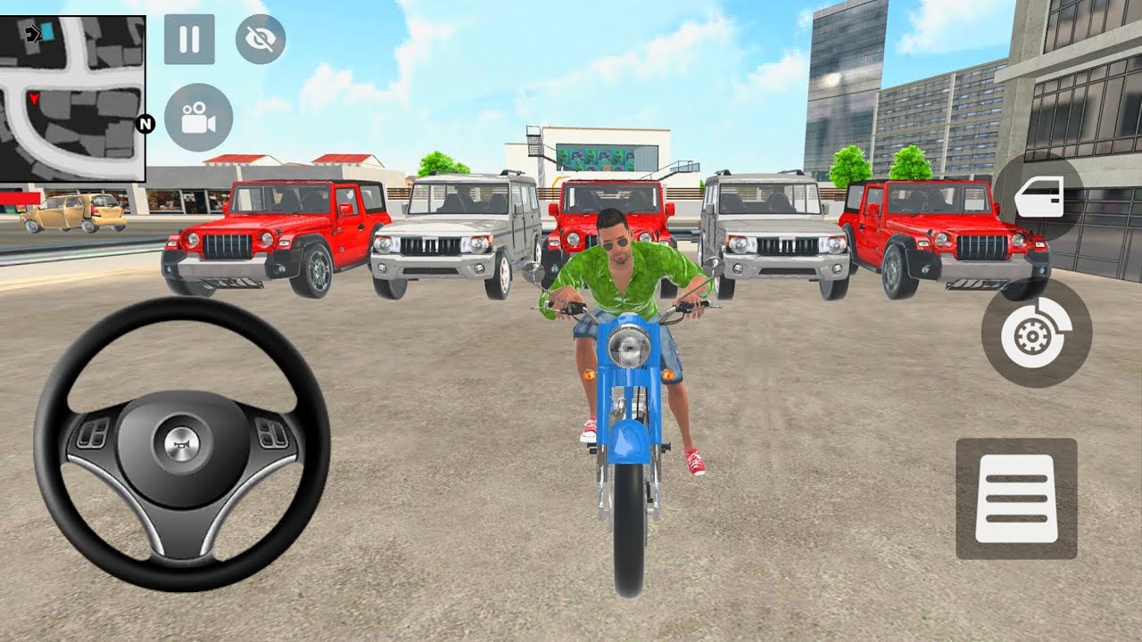 Franklin used to park many Thar and boloro in indian thieft Aura Simulator game 