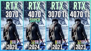 RTX 3070 vs RTX 4070 SUPER vs RTX 3070 TI vs RTX 4070 TI - Test in 25 Games