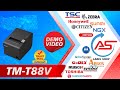 Tm88v  printer demo  contact atharva solutions for infinite barcoding solution