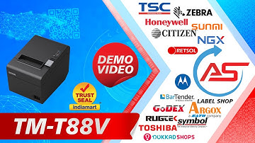 TM-88V  PRINTER DEMO VIDEO  CONTACT ATHARVA SOLUTIONS FOR INFINITE BARCODING SOLUTION