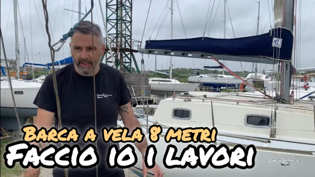 ⁣BARCA A VELA USATA INIZIA IL RESTAURO
