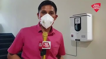 RIOT LABZ - No Contact Automatic Mist Based Sanitizer Dispensing Unit with DRDO  - AAJ TAK Coverage