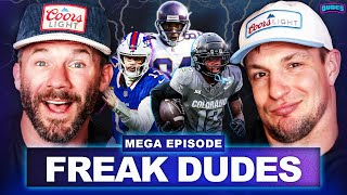 Gronk & Julian Edelman on The FREAKIEST DUDES In NFL History | Dudes on Dudes
