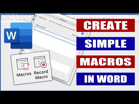 Create Simple Macros in MS Word | Microsoft Word Automation Tutorial ...