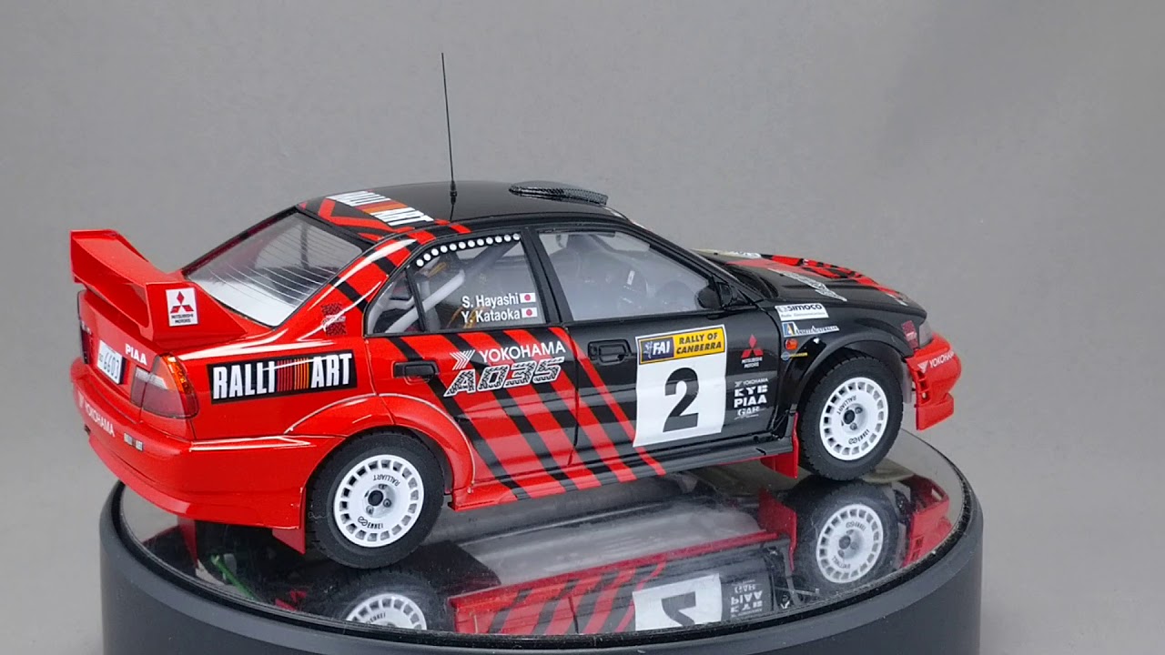 1:24 ADVAN Lancer Evolution Ⅵ 99' Rally Of Canberra Winner Tamiya - YouTube