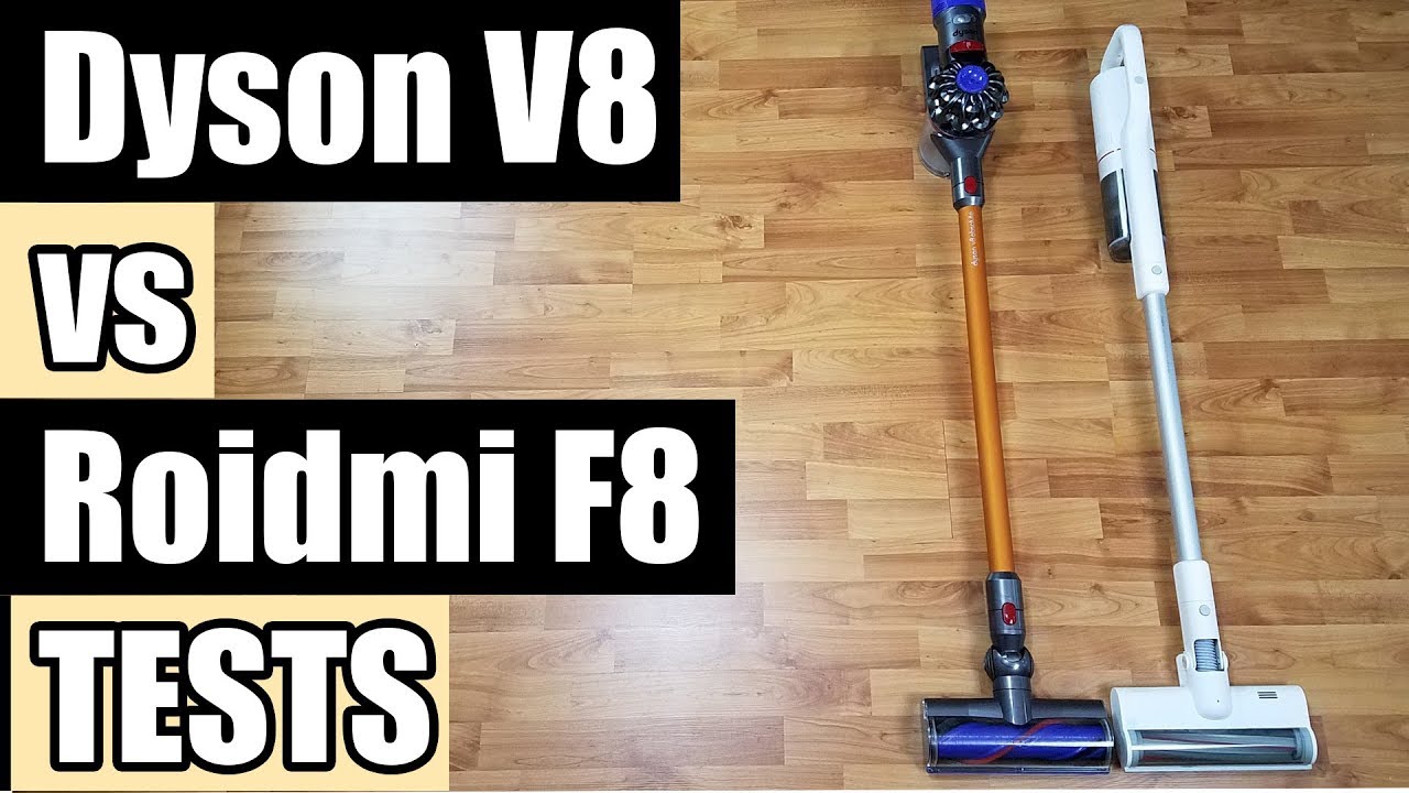 Dyson V8 Absolute Vs Roidmi F8 Storm Cordless Vacuum Tests and Review