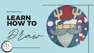 Learn How to Draw a Gnome | Art for Kids | A Cute Clipart Style Christmas Gnome