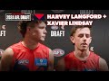 Harvey Langford and Xavier Lindsay - Melbourne&#39;s First Round Picks | AFL Draft Night 2024