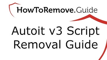 Uninstall Autoit v3 Script malware from Windows 7/10