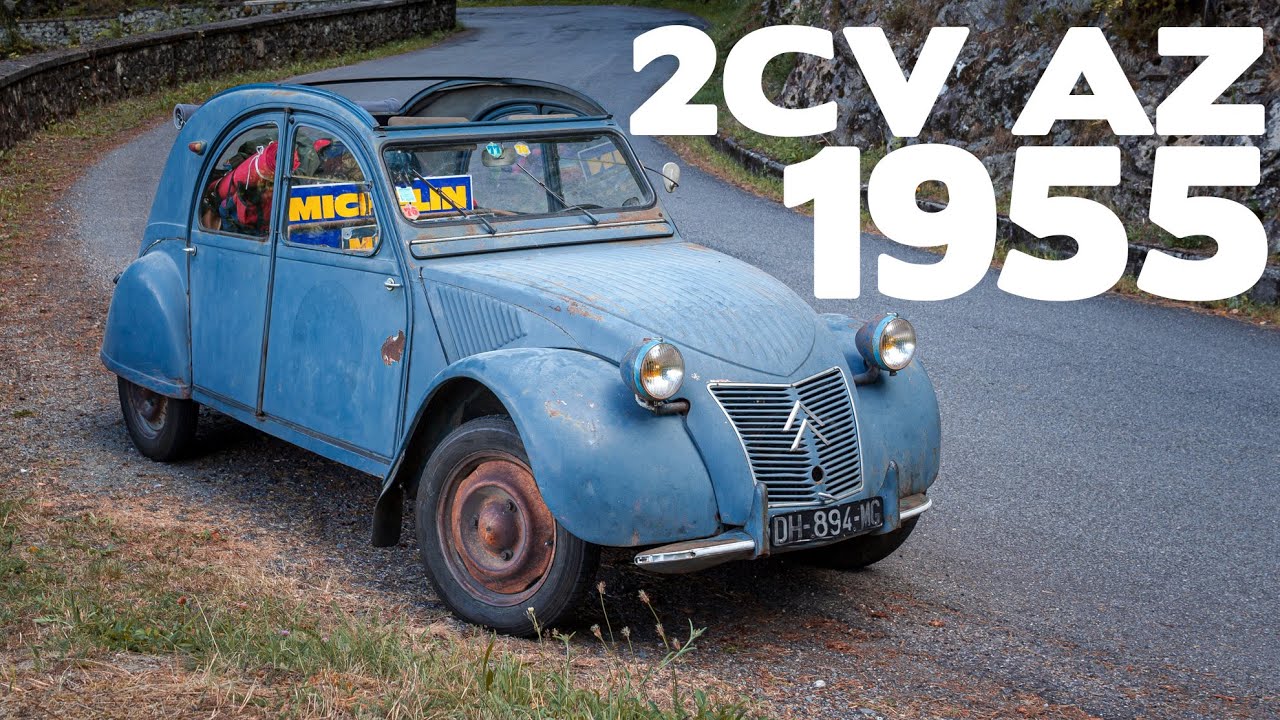 Voiture Miniature Citroën 2CV 1955 - Vitesse 1/43 - Capote Ouverte, Malle Bombée - Avec Boîte
