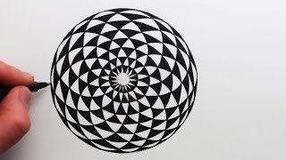 How to Draw a Geometric Circle Pattern Freehand