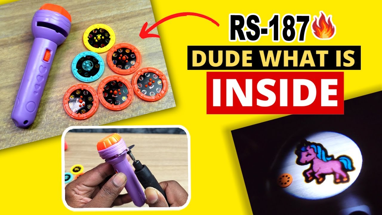 Mini Slide Projector Flashlight Torch, Kids \ Rs187\ meesho \ undar Rs