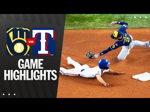 Brewers vs. Rangers Game Highlights (9/10/25) | MLB Highlights