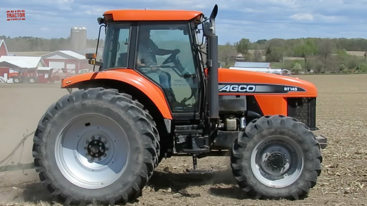 Agco Rt95 AGCO RT145 Tractor Working on Spring Tillage - YouTube