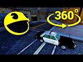 360 video - Pac-Man hunts you in town