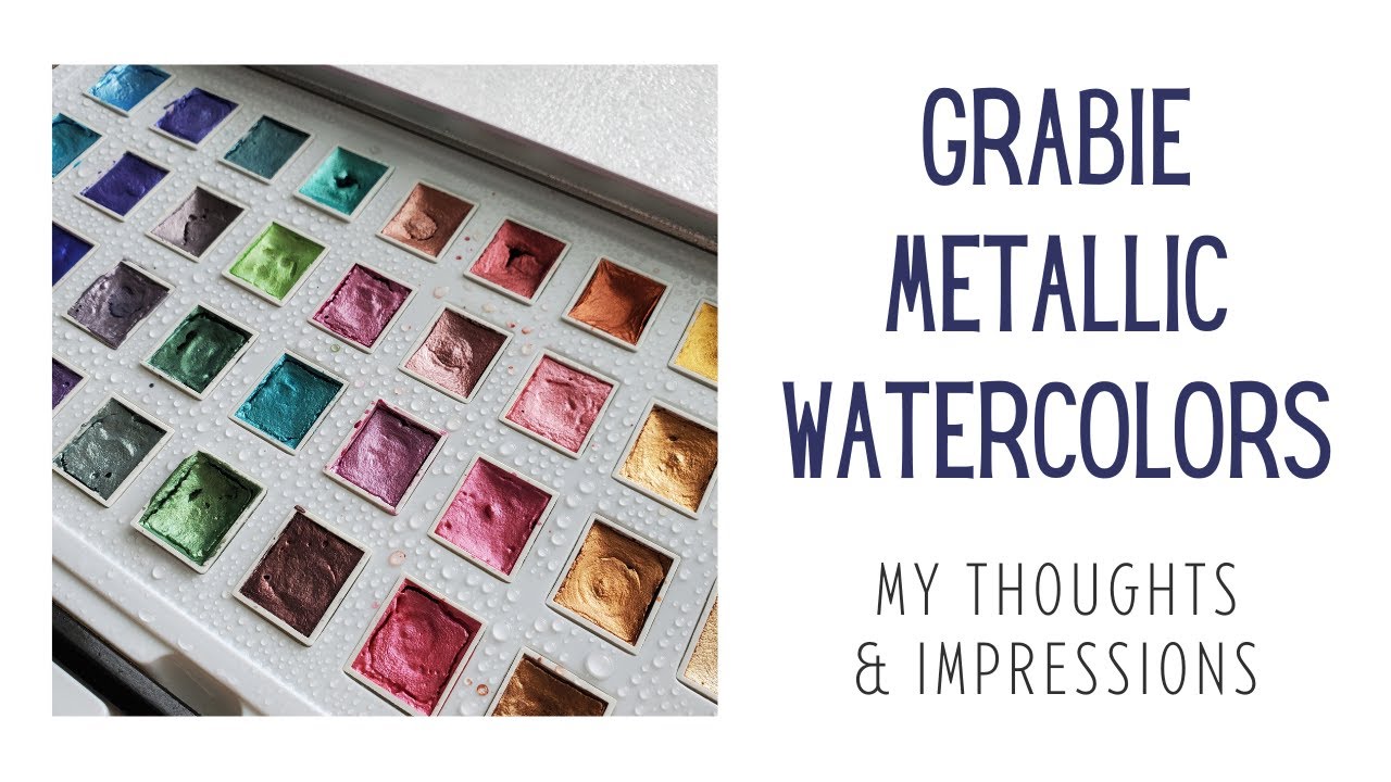 The @grabieofficial 40 Metallic Watercolor Set is a gorgeous, shimmer