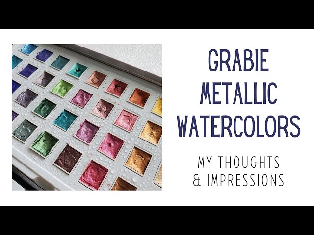 Grabie on Instagram: ✨Shine bright like the metallic colors!🔆 What  subjects do you usually paint with these shimmering colors? Made with our:  Metallic Watercolor Paint Set Of 40 #metallicwatercolor #glitter  #metallicpaints #metallic #