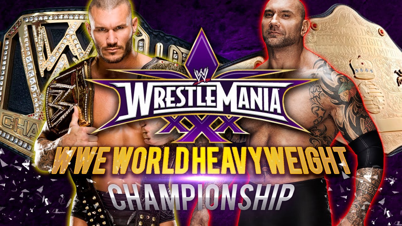 WWE Wrestlemania 30 - Randy Orton vs Batista (WWE WHC) - WWE 2K14 - YouTube