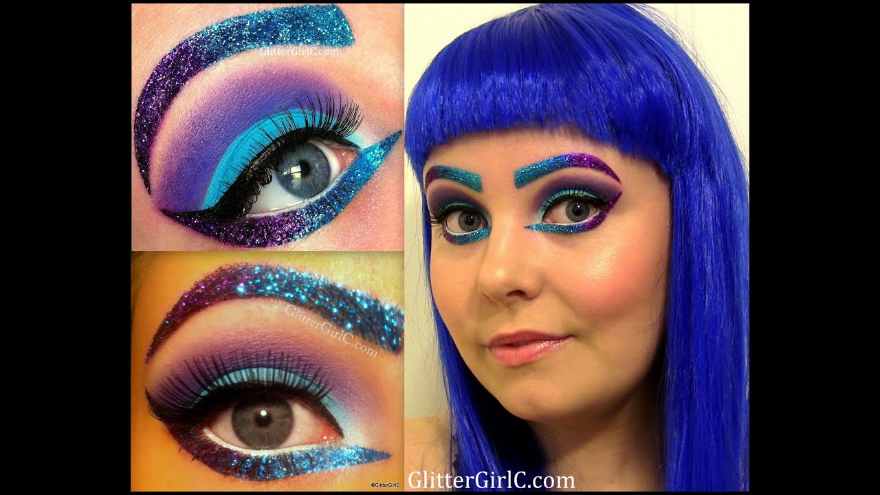 6. Katy Perry Blue Hair Costume Makeup Tutorial - wide 2