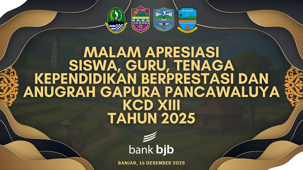 Malam Apresiasi Siswa, Guru, Tenaga Kependidikan Berprestasi dan Anugrah Gapura Pancawaluya KCD XIII