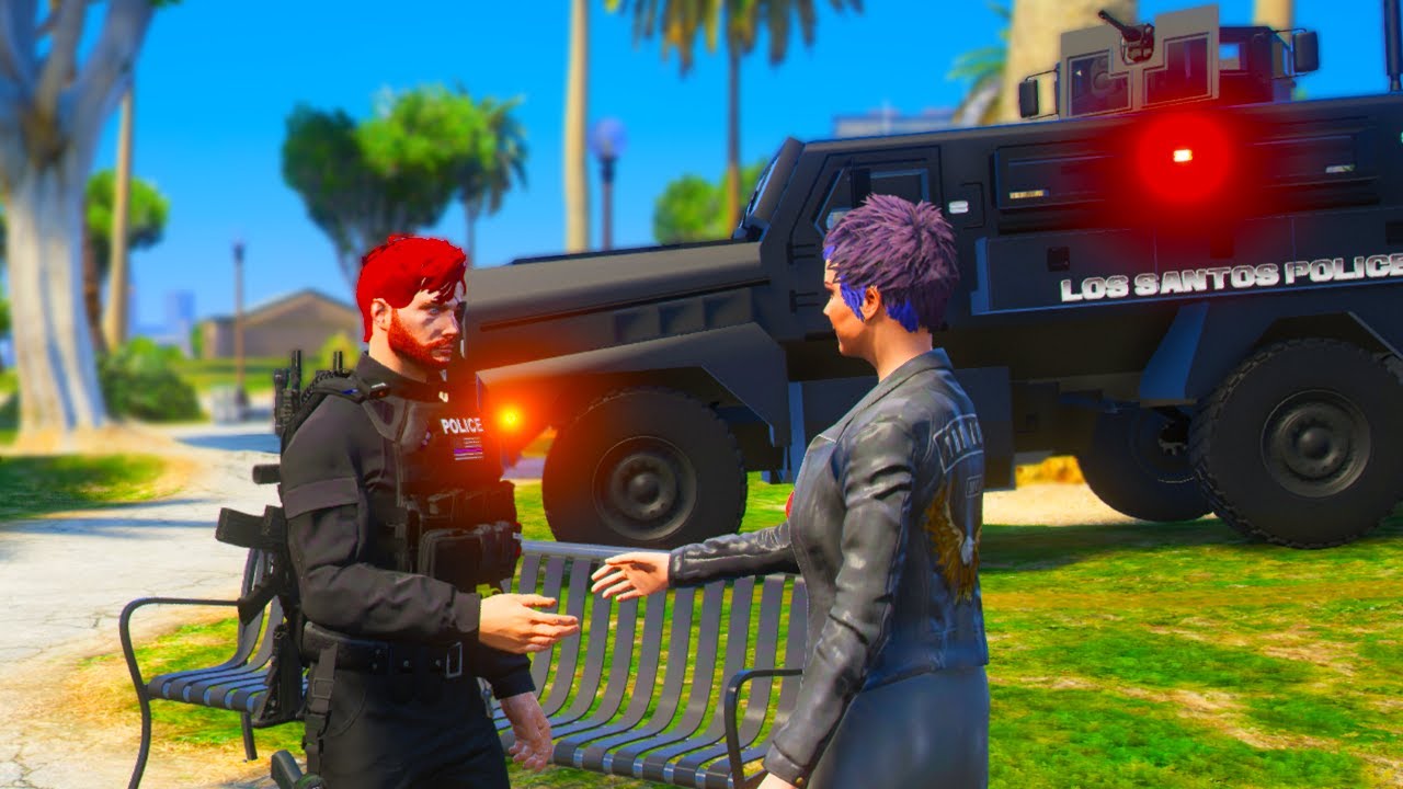 PD Gang War in GTA5 RP - YouTube