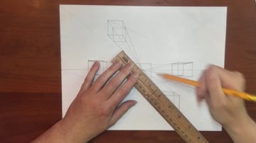 Drawing transparent cubes in 1pt perspective