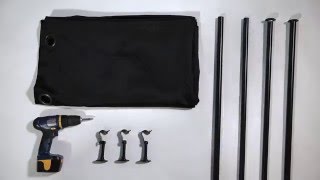 Hanging Room Divider Kit How To Video #DivideAndConquer