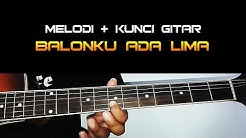 Tutorial Melodi + Kunci Gitar Lagu Anak BALONKU ADA LIMA  - Durasi: 0:49. 